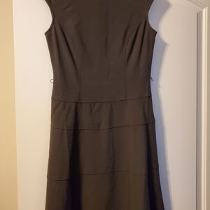 Chaps grey dress, size 8 petite